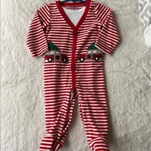 Mud pie Christmas truck onsie